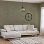 Mustang Sofa L Chaise Lounge Left Beige 1