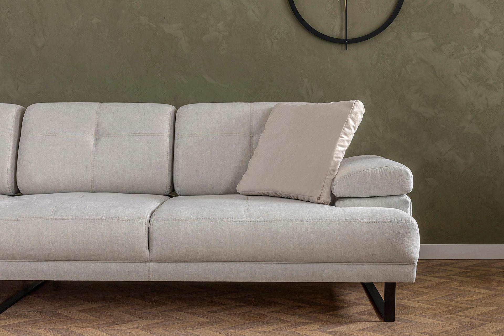 Mustang Sofa L Chaise Lounge Left Beige 7