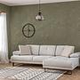 Mustang Sofa L Right Chaise Lounge Beige 1