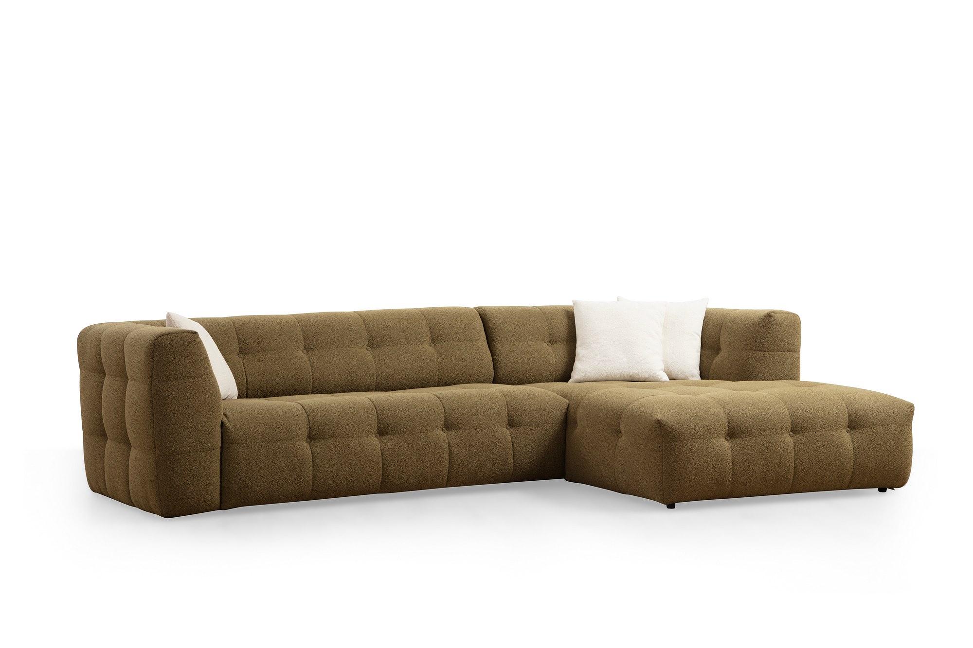 Cady Sofa Chaise Lounge Right Khaki 6