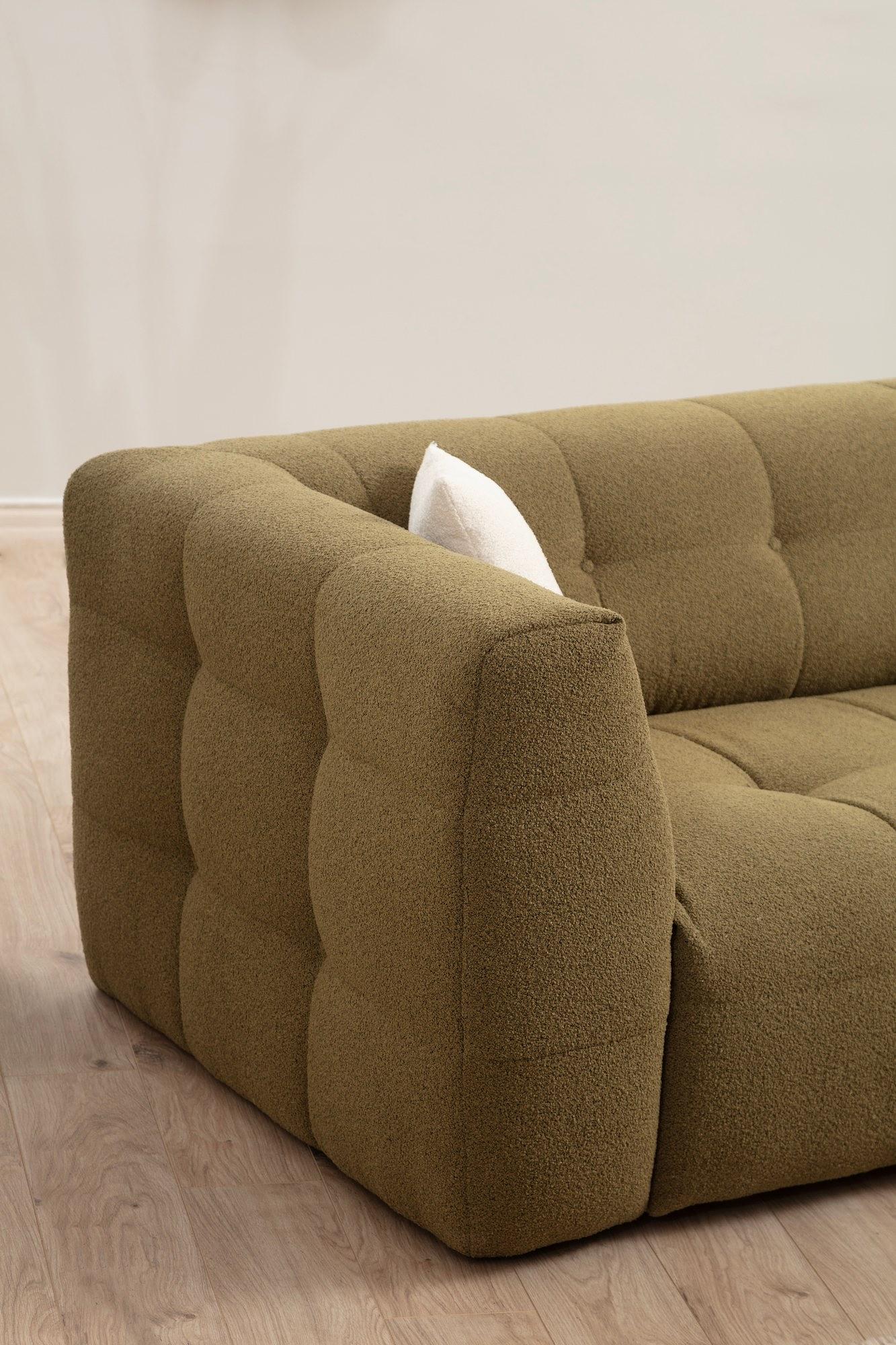 Cady Sofa Chaise Lounge Right Khaki 5