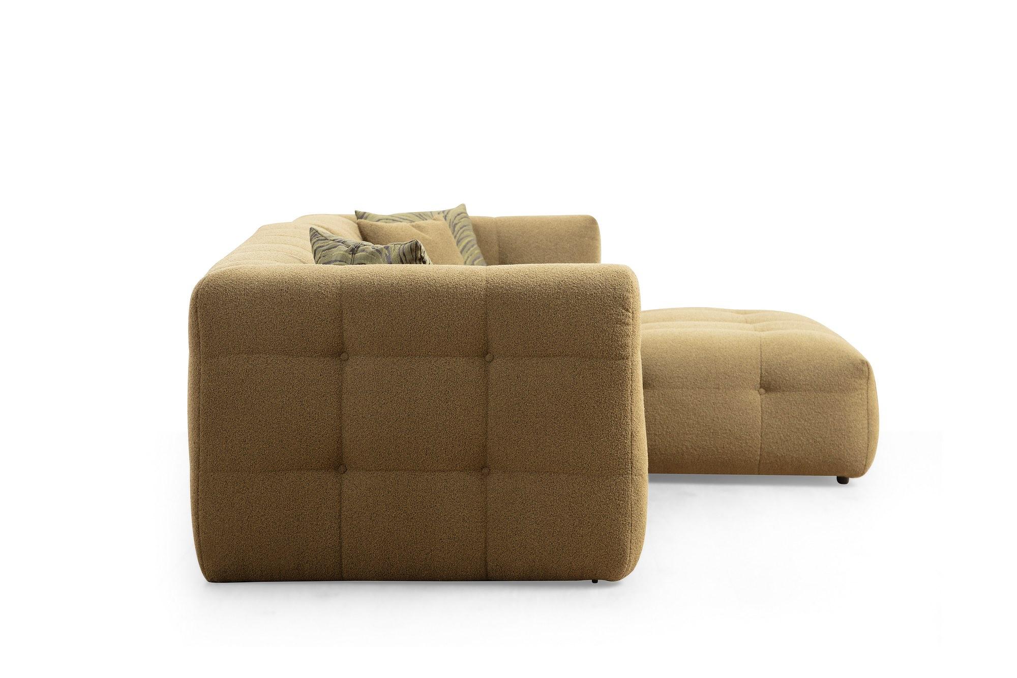 Cady Sofa Chaise Lounge Right Khaki 7