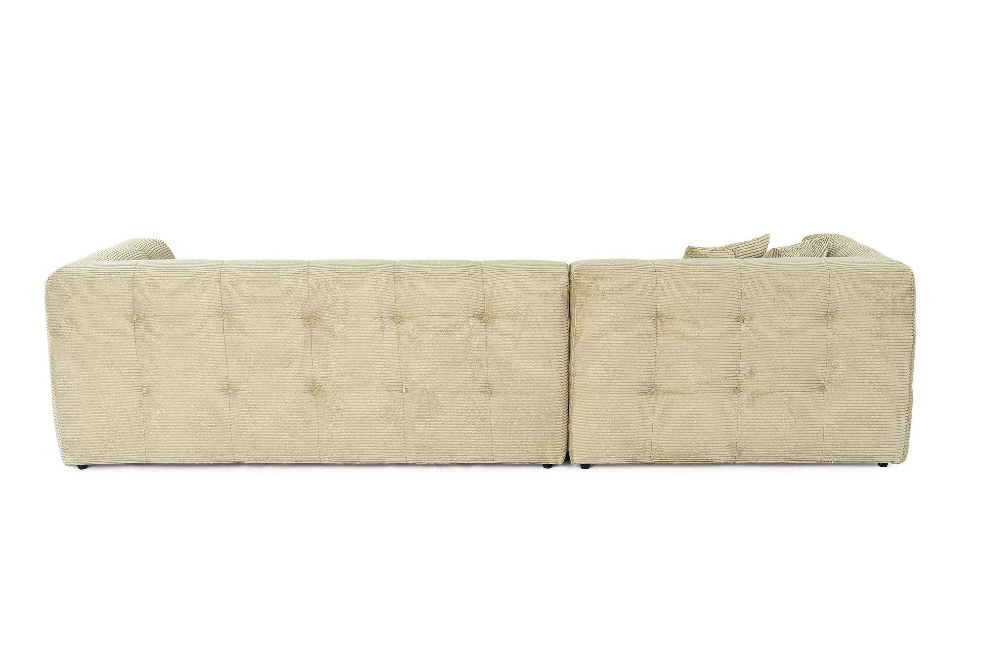 Cady Sofa Chaise Lounge Left Light Green 4
