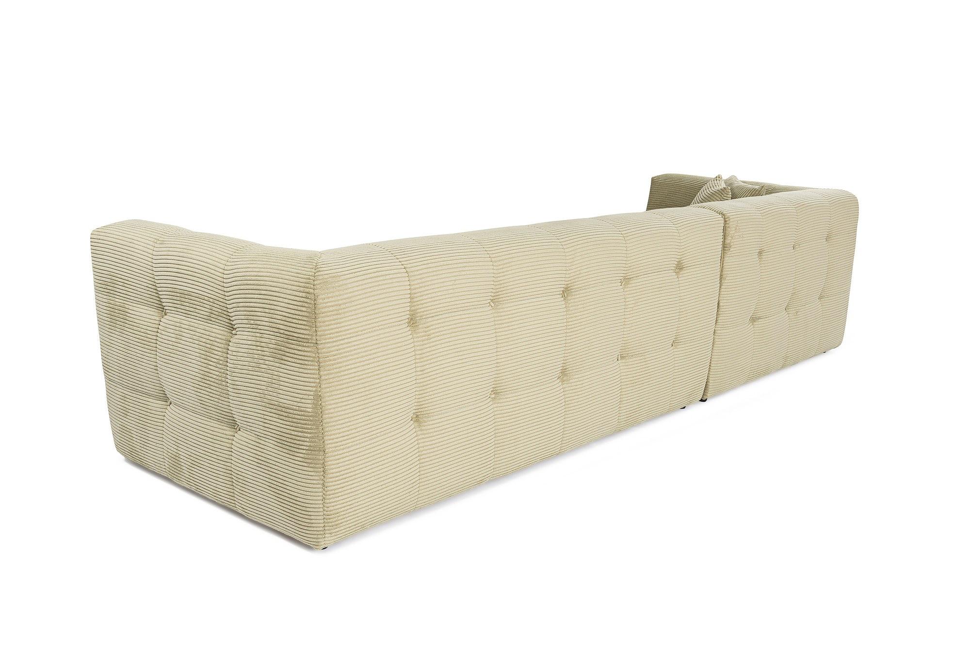 Cady Sofa Chaise Lounge Left Light Green 6