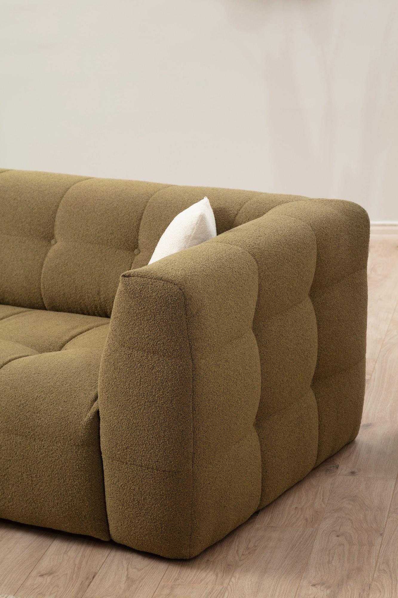 Cady Sofa chaise longue left Khaki 5