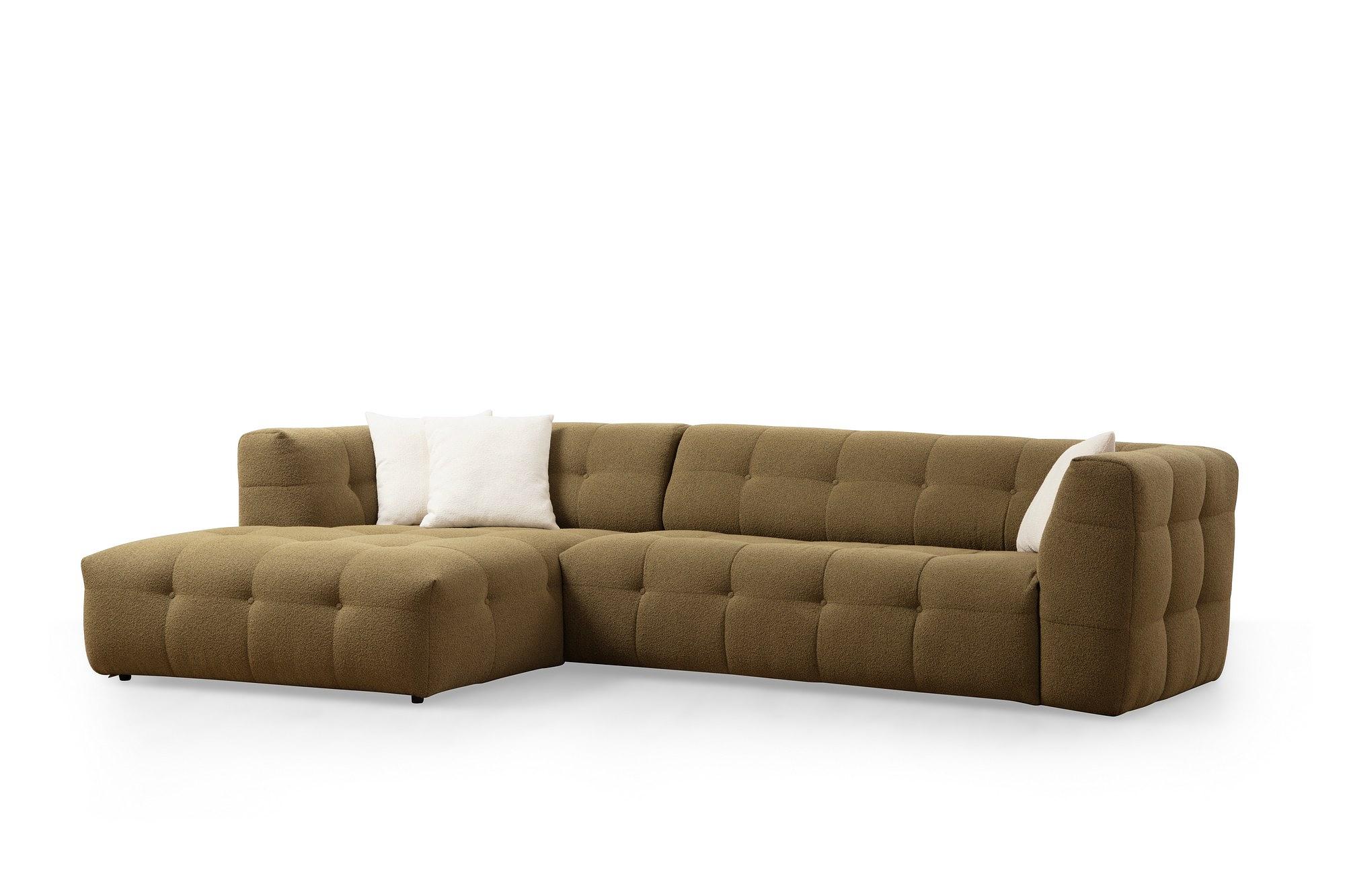 Cady Sofa chaise longue left Khaki 6