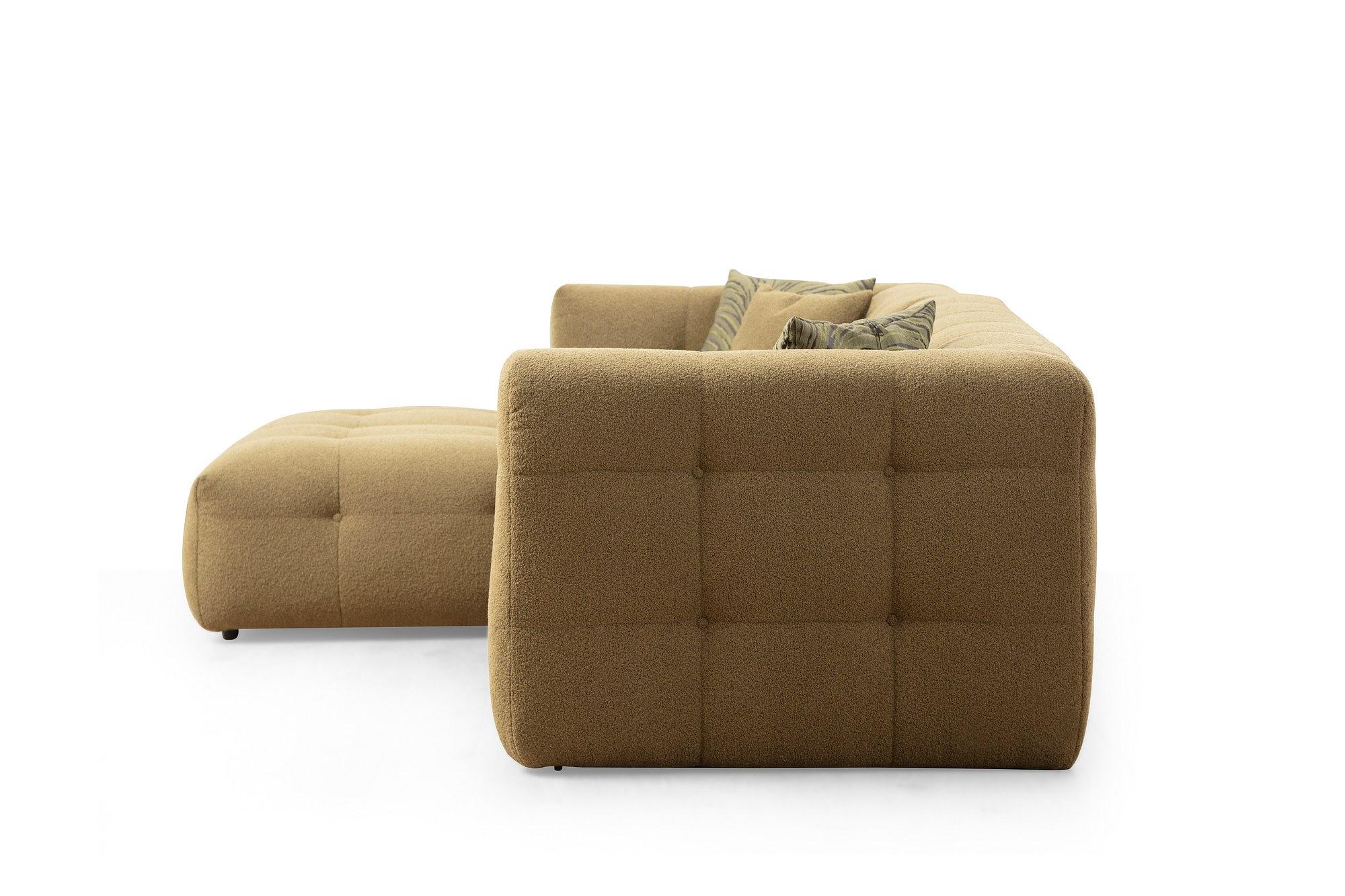 Cady Sofa chaise longue left Khaki 7
