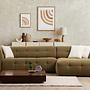 Cady Sofa Chaise Lounge Right Khaki 0
