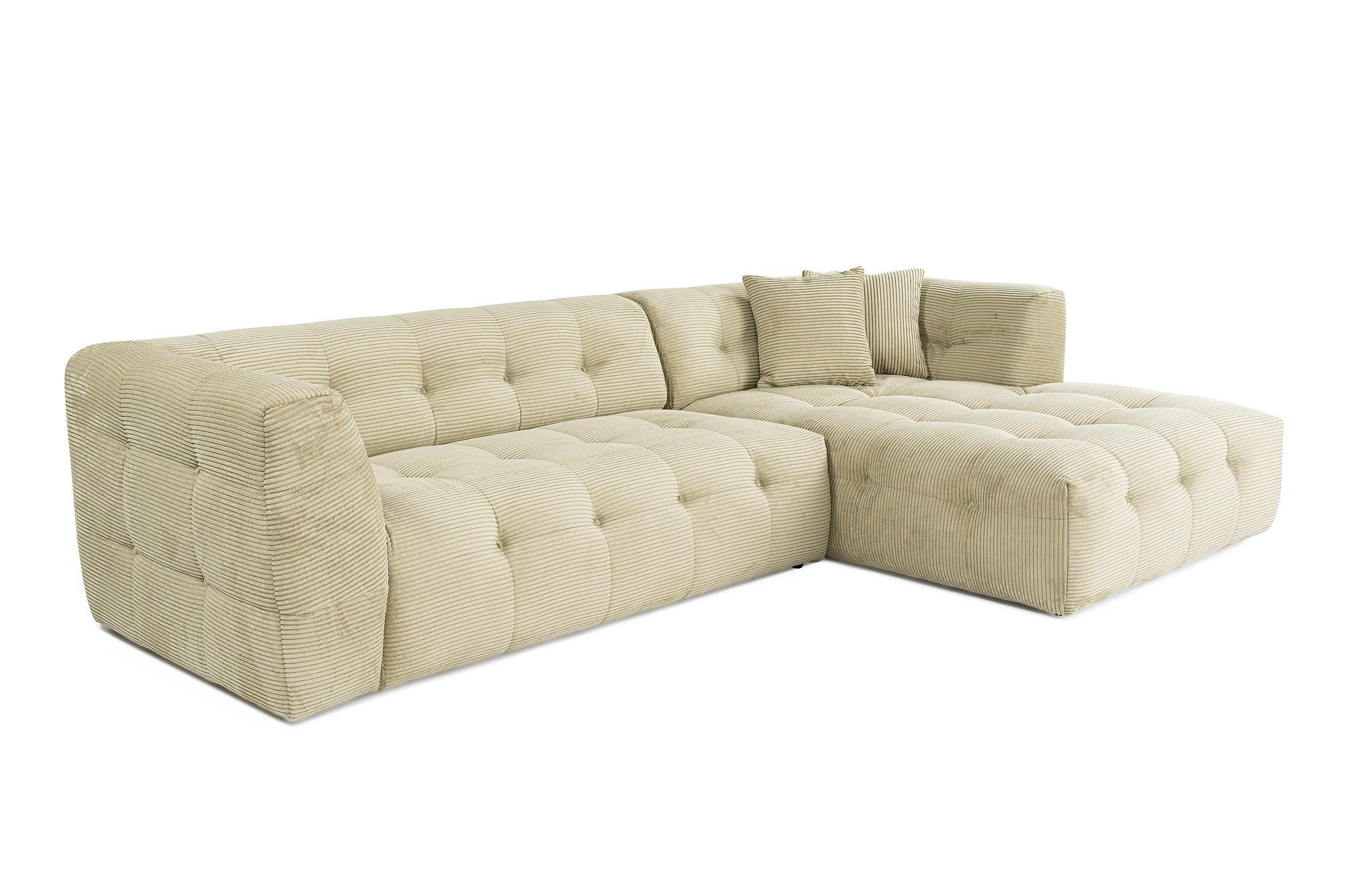 Cady Sofa Chaise Longue Right Light Green 2