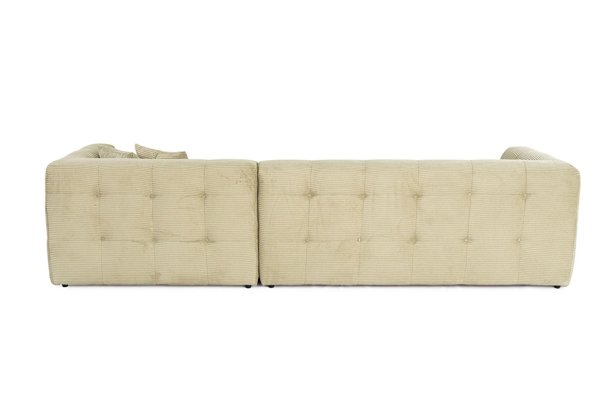 Cady Sofa Chaise Longue Right Light Green 4