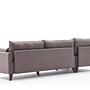 Bella Sofa Chaise Lounge Left Brown 6