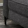 Lima Sofa Chaise Lounge Right Anthracite with golden legs 2