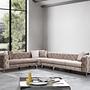 As corner sofa left beige 1