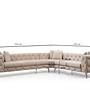 As corner sofa right ecru 5