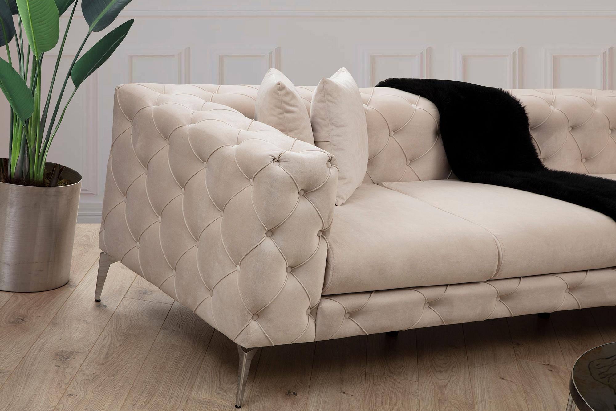 As corner sofa left ecru 1
