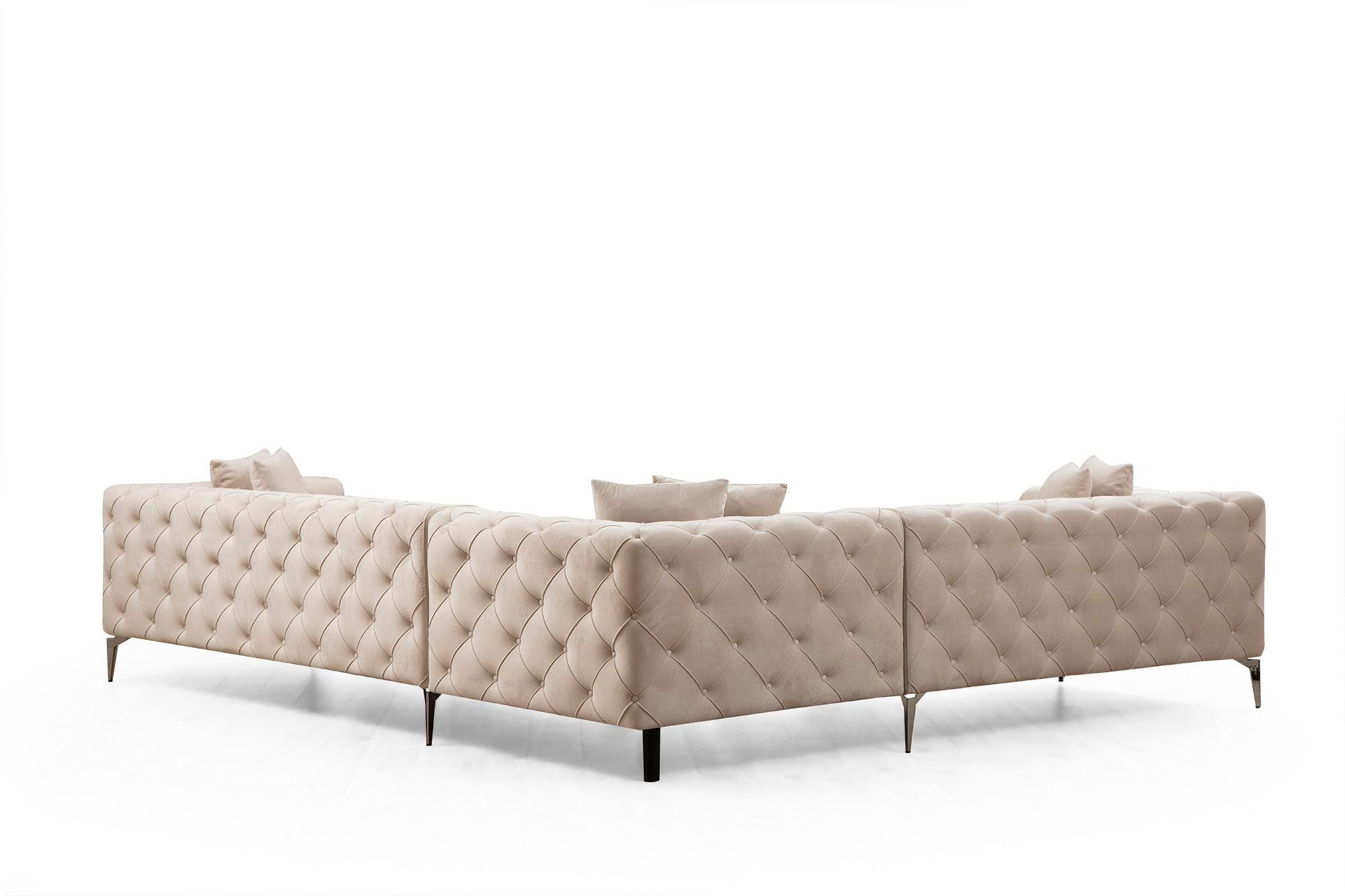 As corner sofa left ecru 4
