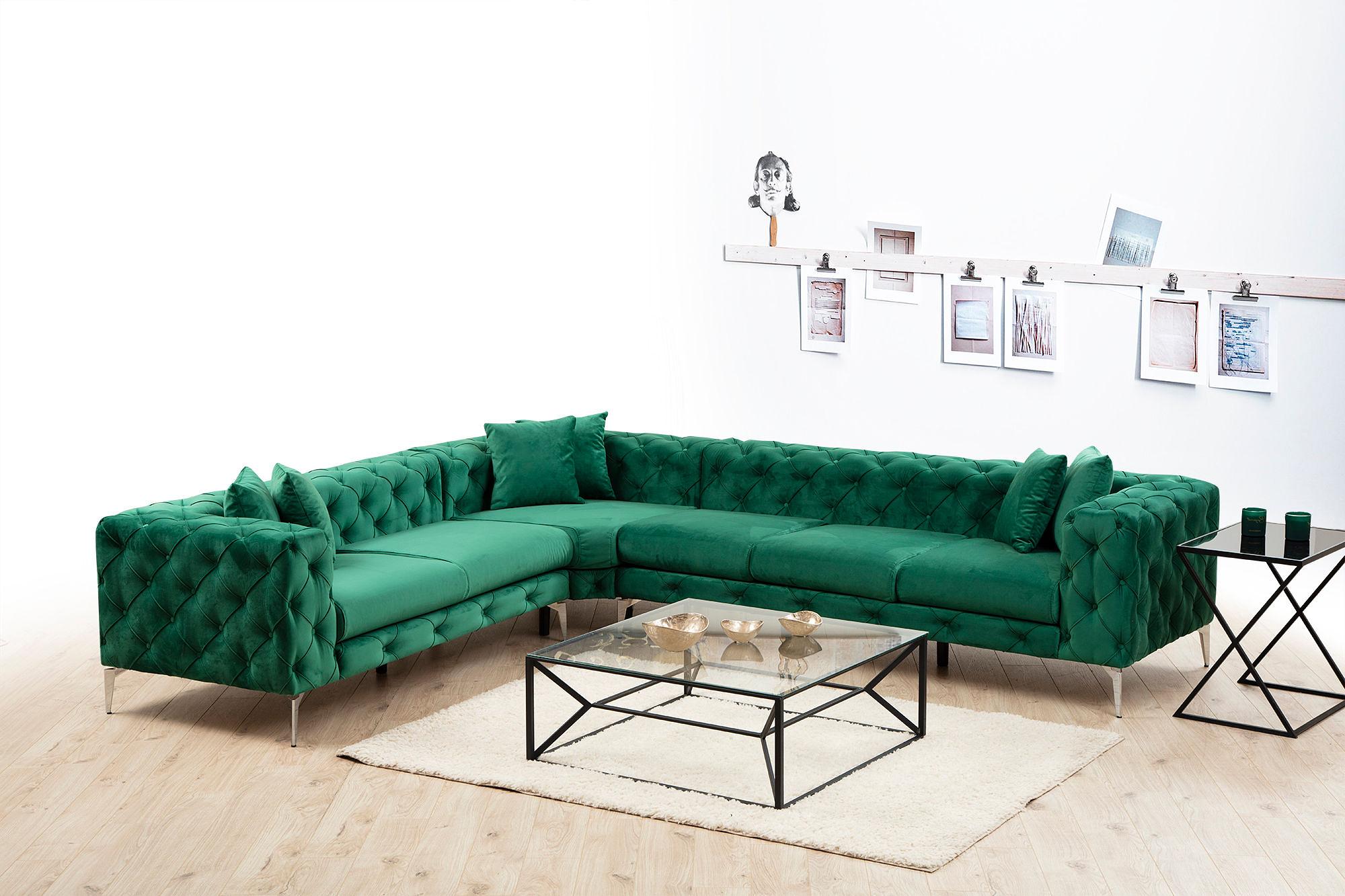 As corner sofa Left Green 1