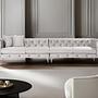 Como Sofa 4-Seater Light Grey 0