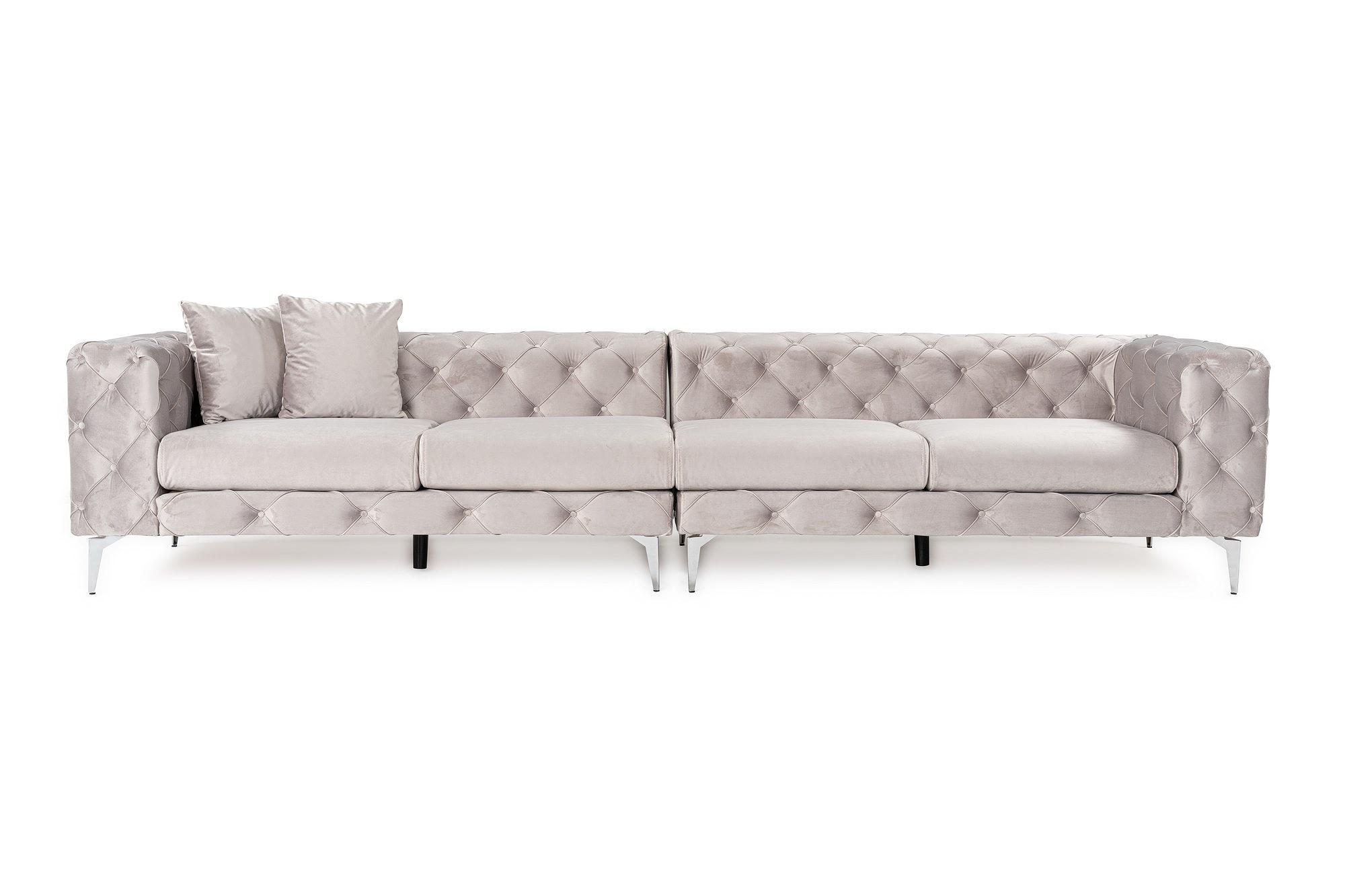Como Sofa 4-Seater Light Grey 1