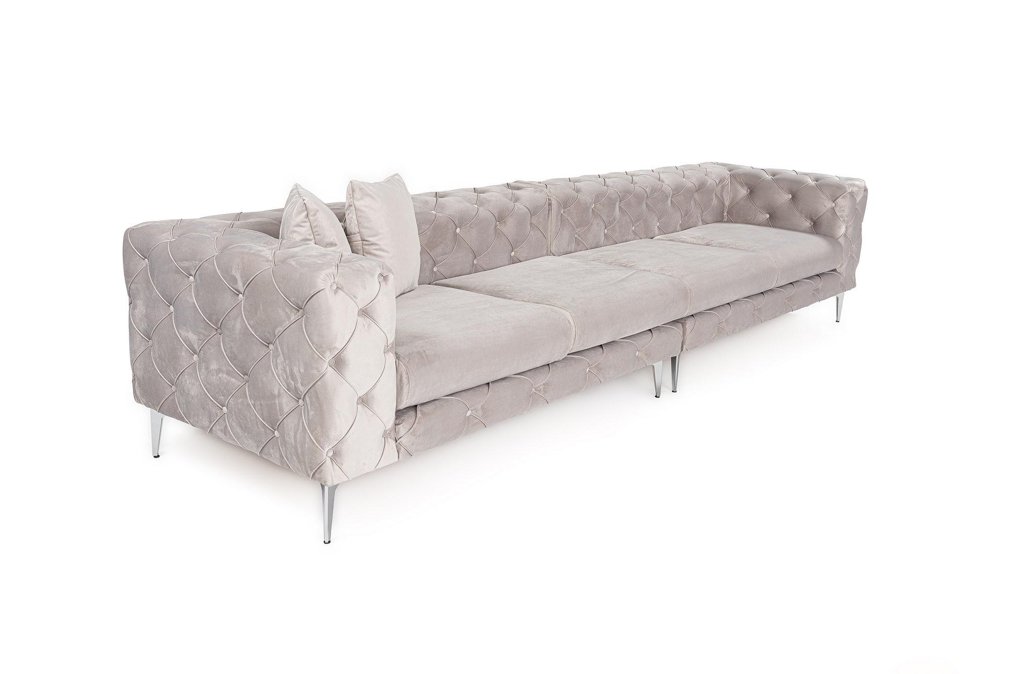 Como Sofa 4-Seater Light Grey 2