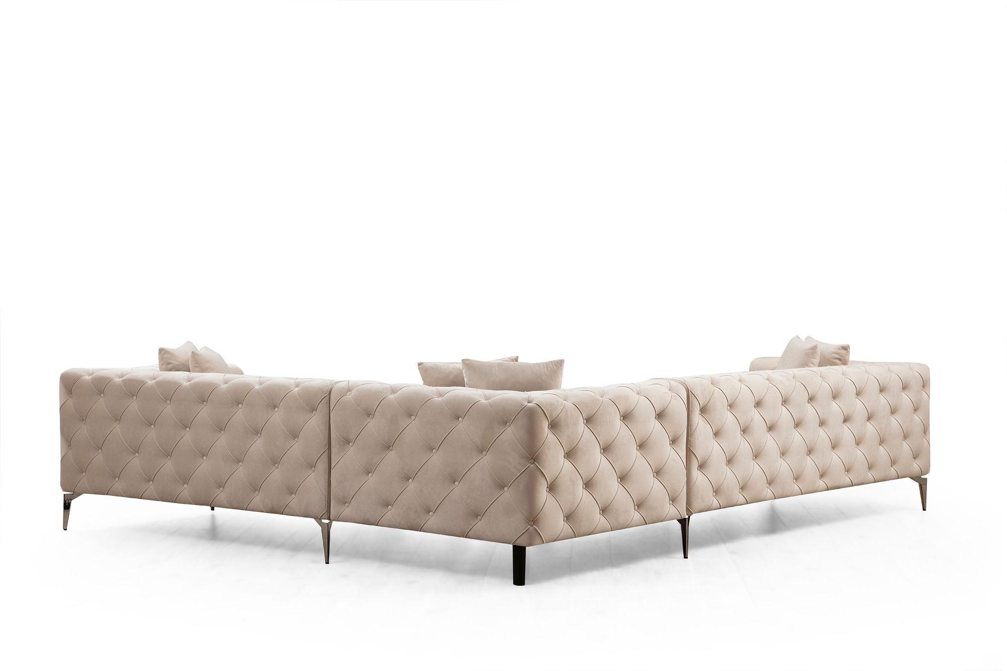 As corner sofa right ecru 4