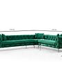 As corner sofa right green 7
