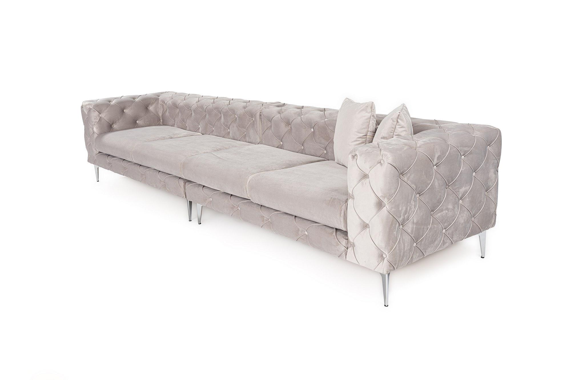 Como Sofa 4-Seater Light Grey 4