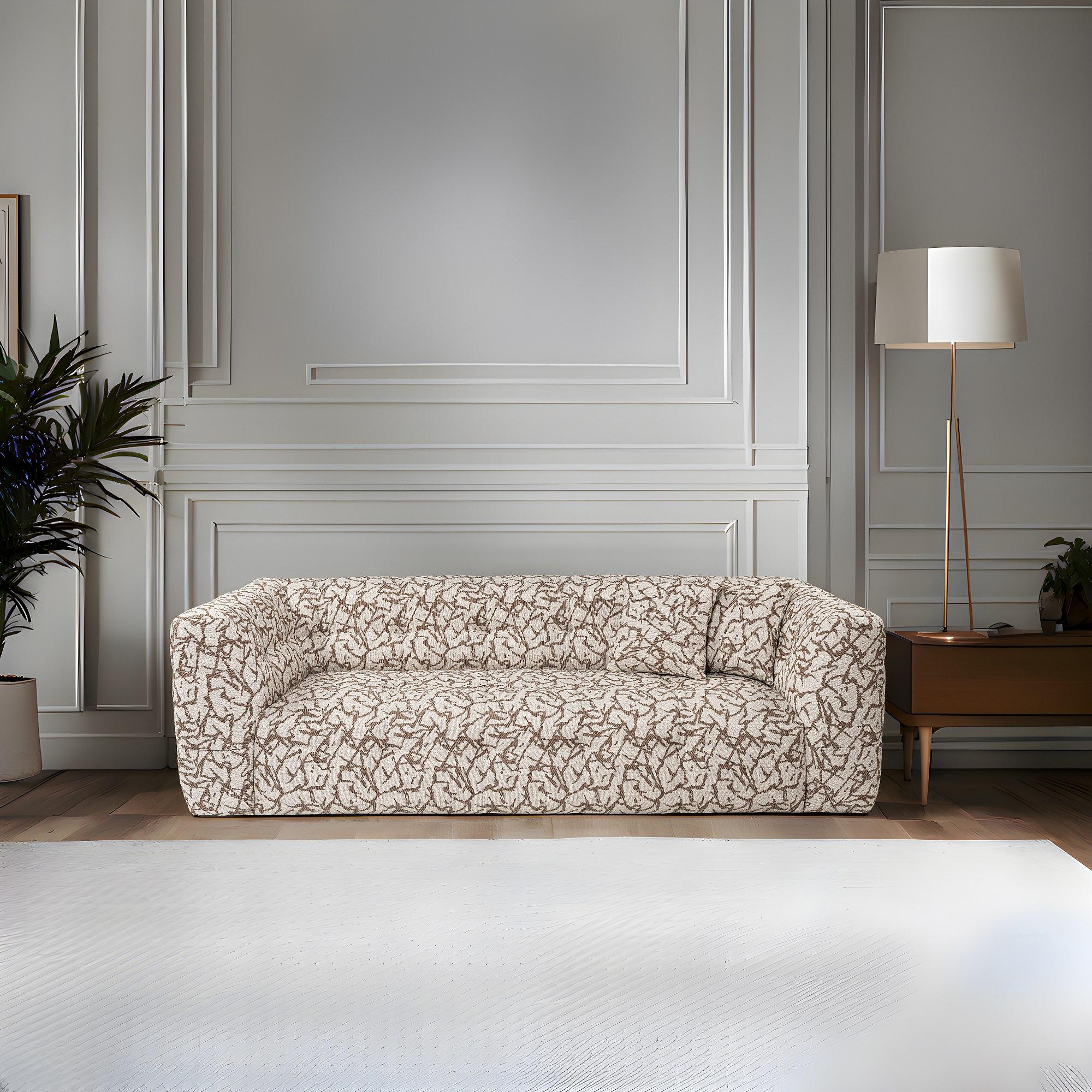 Cady Sofa 3-seater Beige Patterned 6