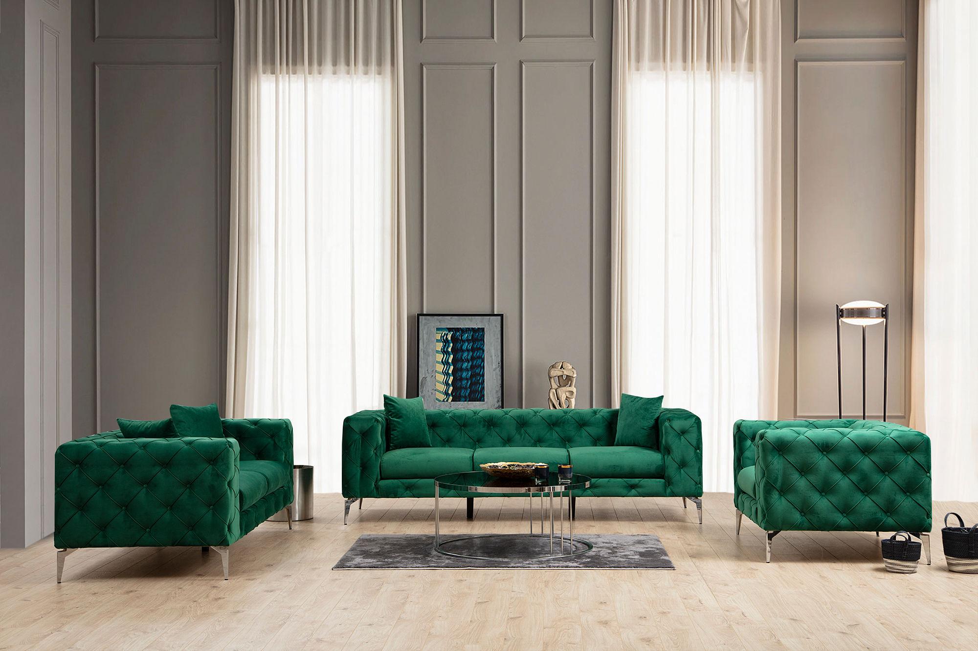 Como Sofa 3-seater Green 2