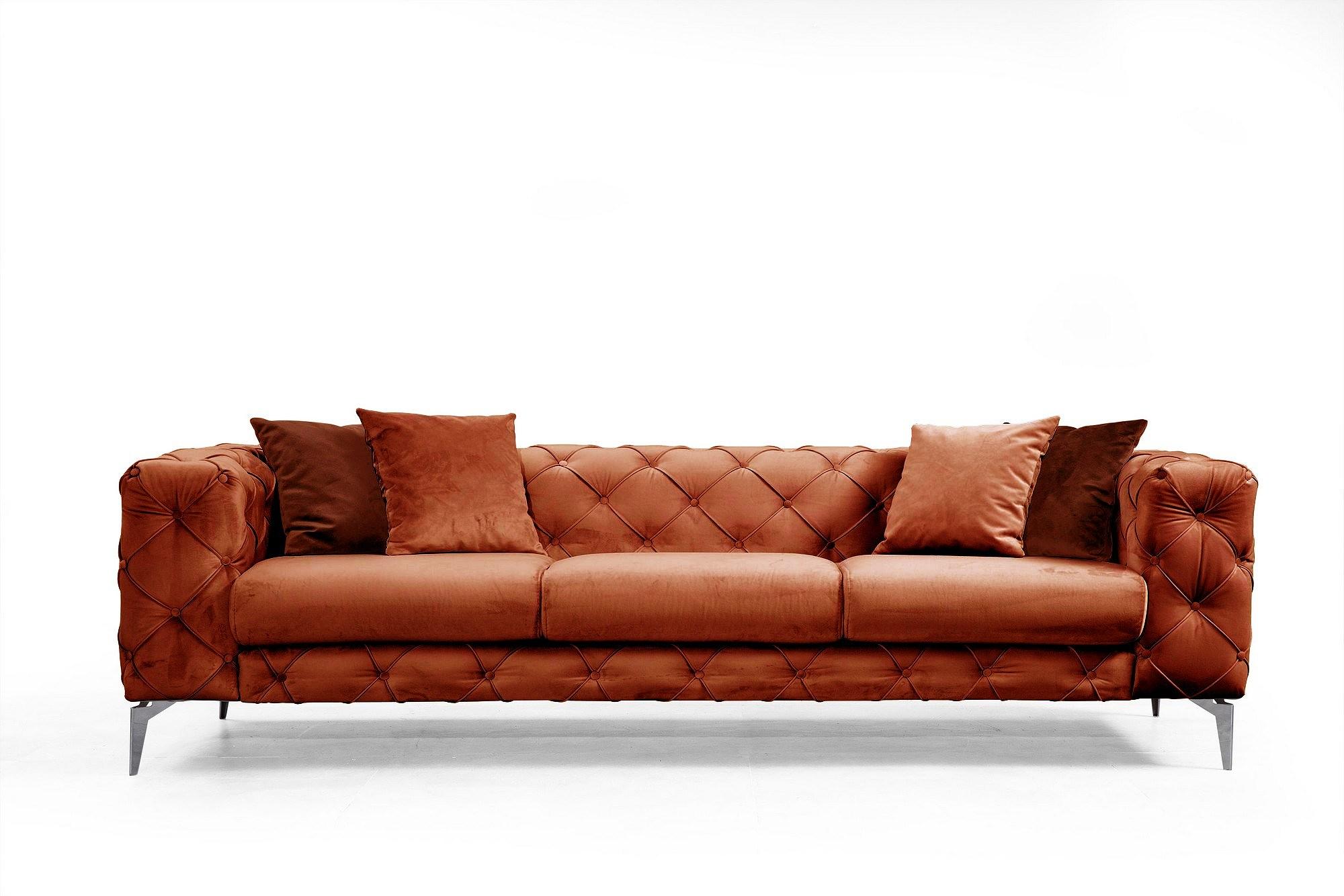 Como 3-seater sofa Orange 4