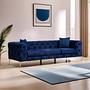 Como Sofa 3-seater Navy Blue 7