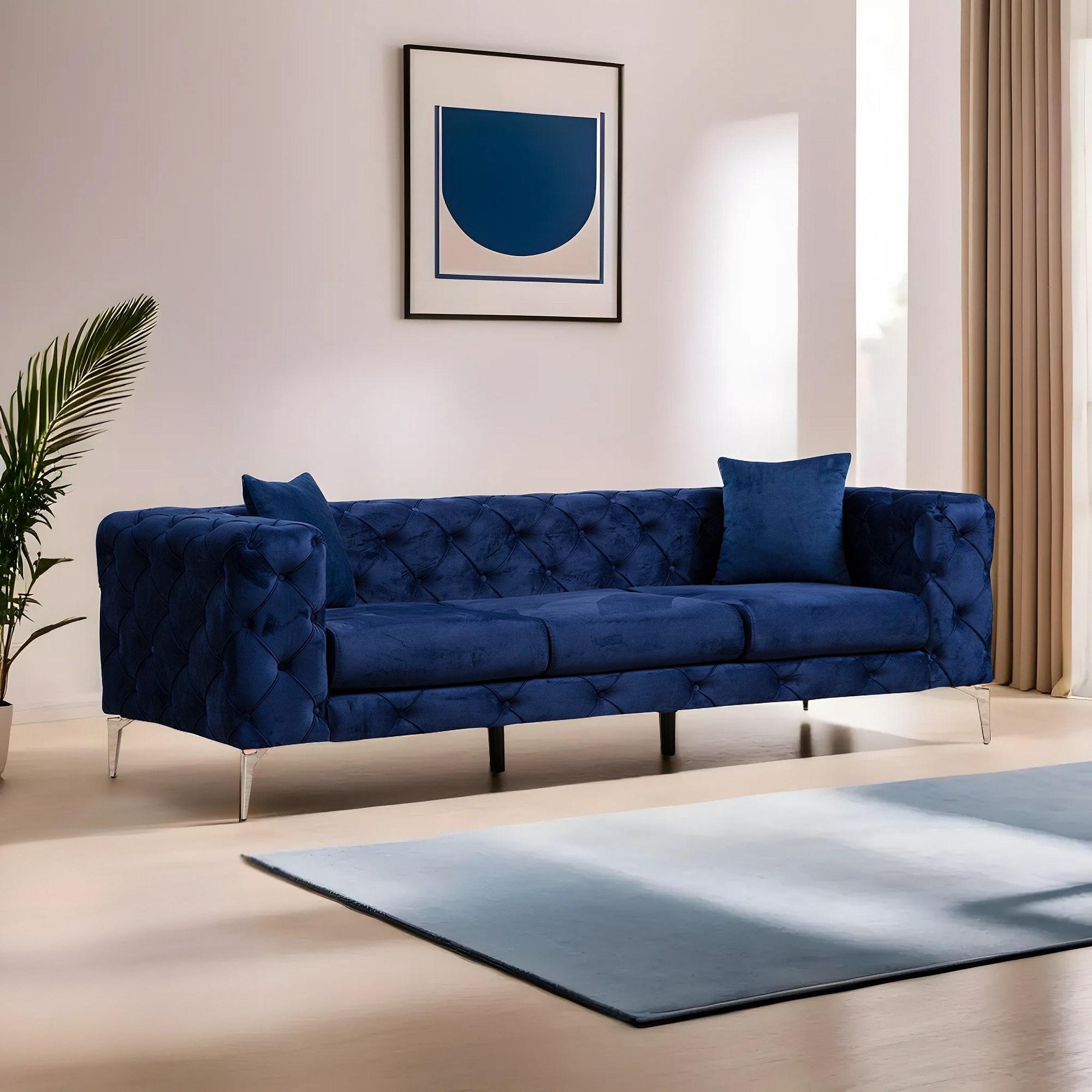 Como Sofa 3-seater Navy Blue 7