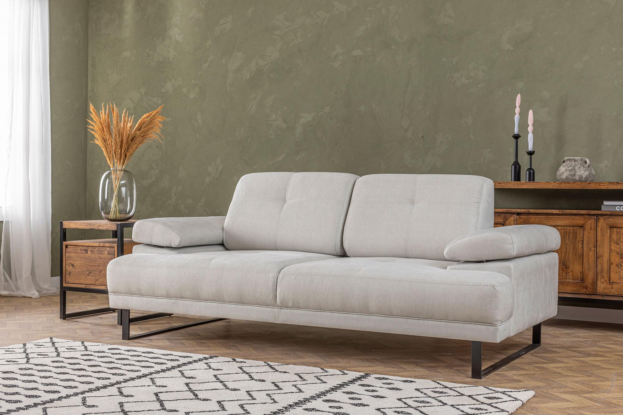 Mustang Sofa 3-seater White 1