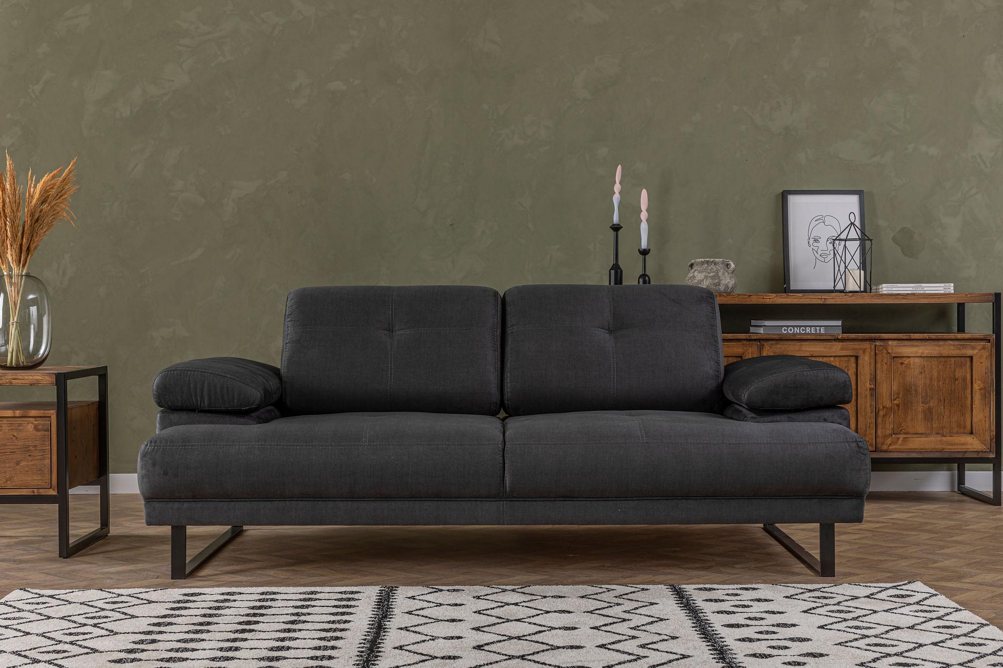 Mustang Sofa Charcoal 0