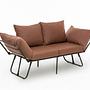Viper Sofa 2-seater Light Brown 9