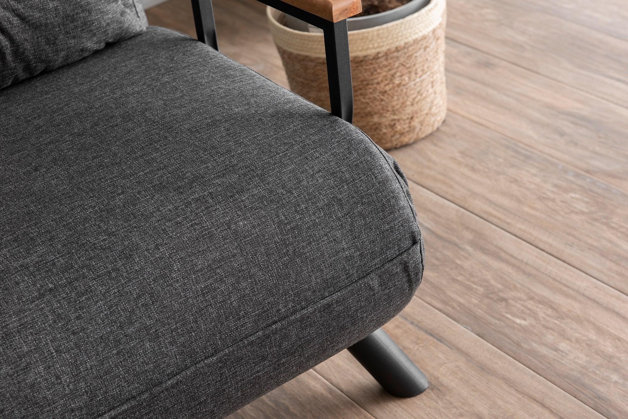 Sando Sofa Bed 2-Seater Dark Grey 4