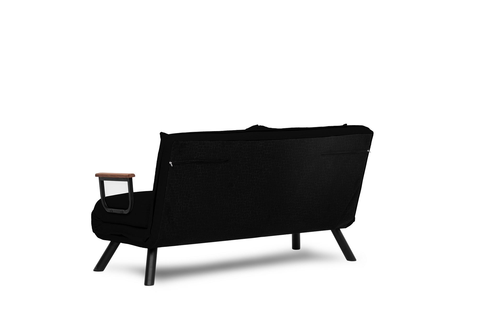 Sando divano letto 2 posti nero 4