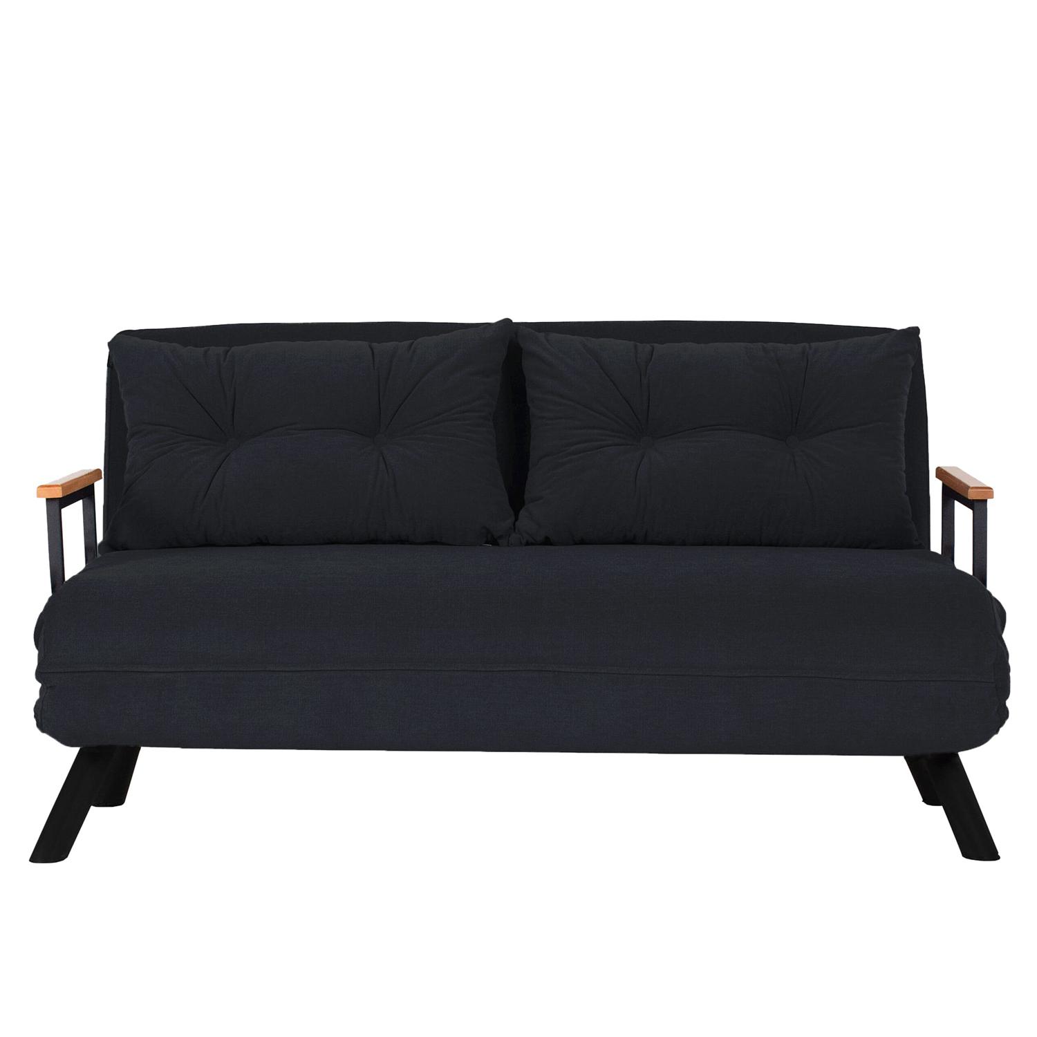 Sando divano letto 2 posti nero 6