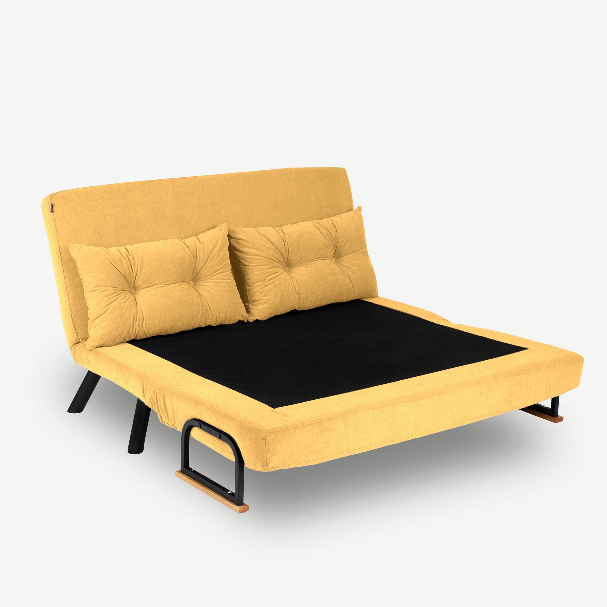 Sando Sofa Bed 2-seater Mustard Yellow 2