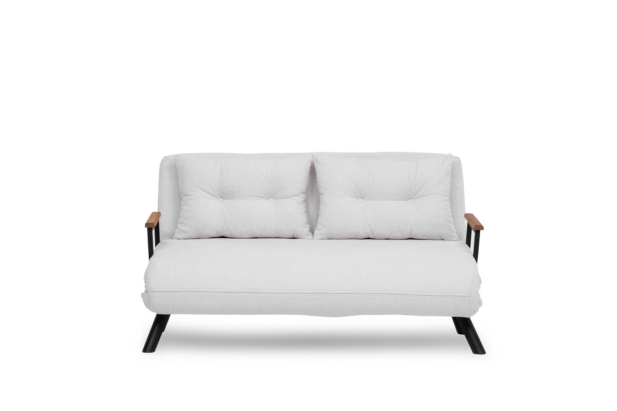 Sando Sofa bed 2-seater Bouclé White 6