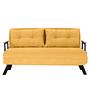 Sando divano letto 2 posti giallo senape 6