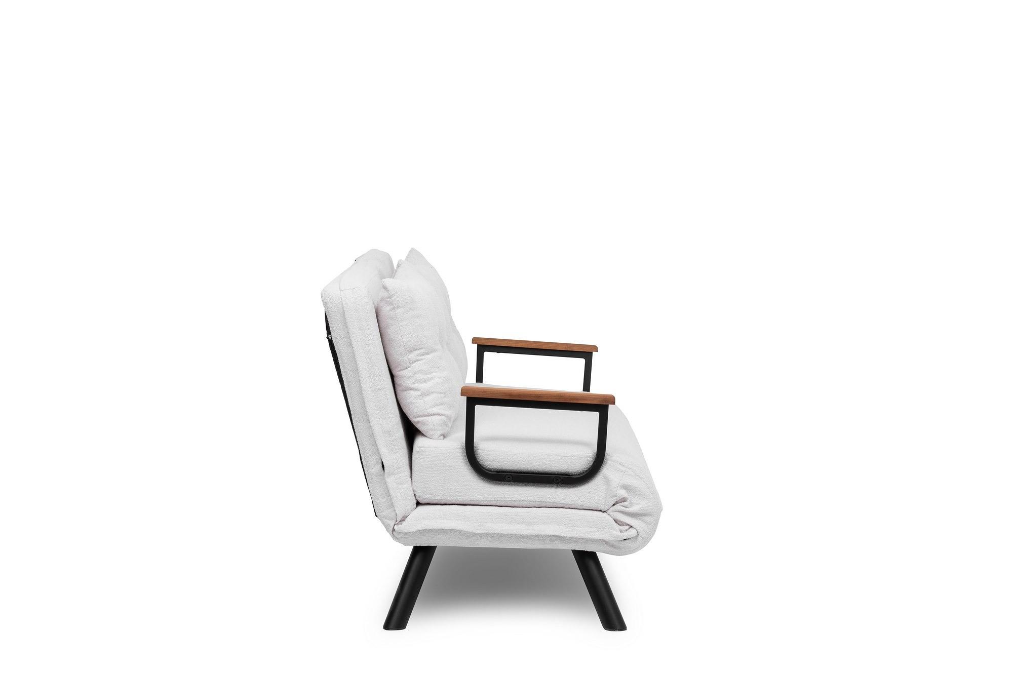 Sando Sofa bed 2-seater Bouclé White 8