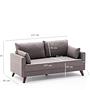 Bella Sofa 2-seater Brown 6