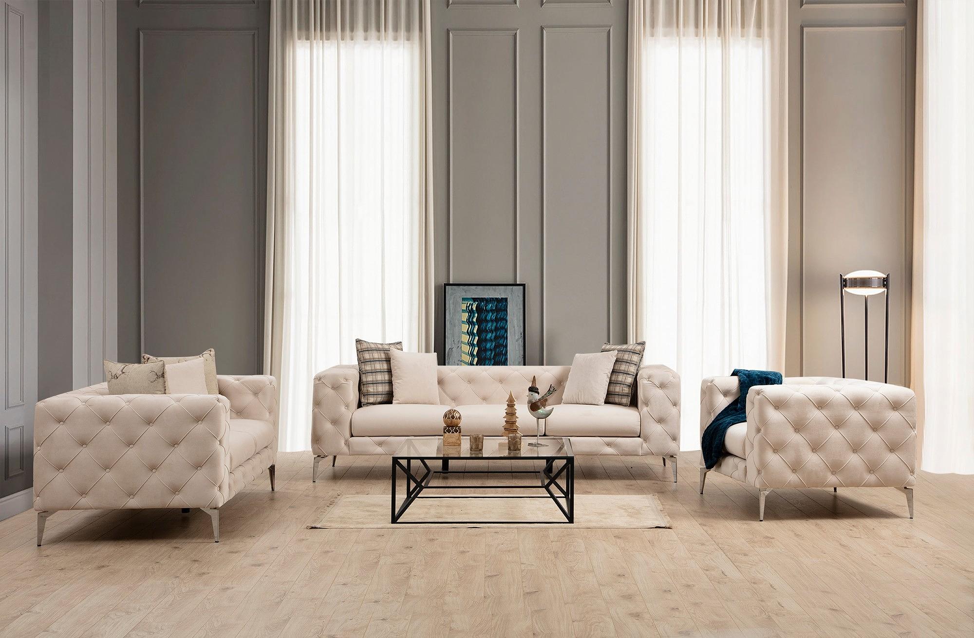 Como Sofa 2-seater Ecru 1