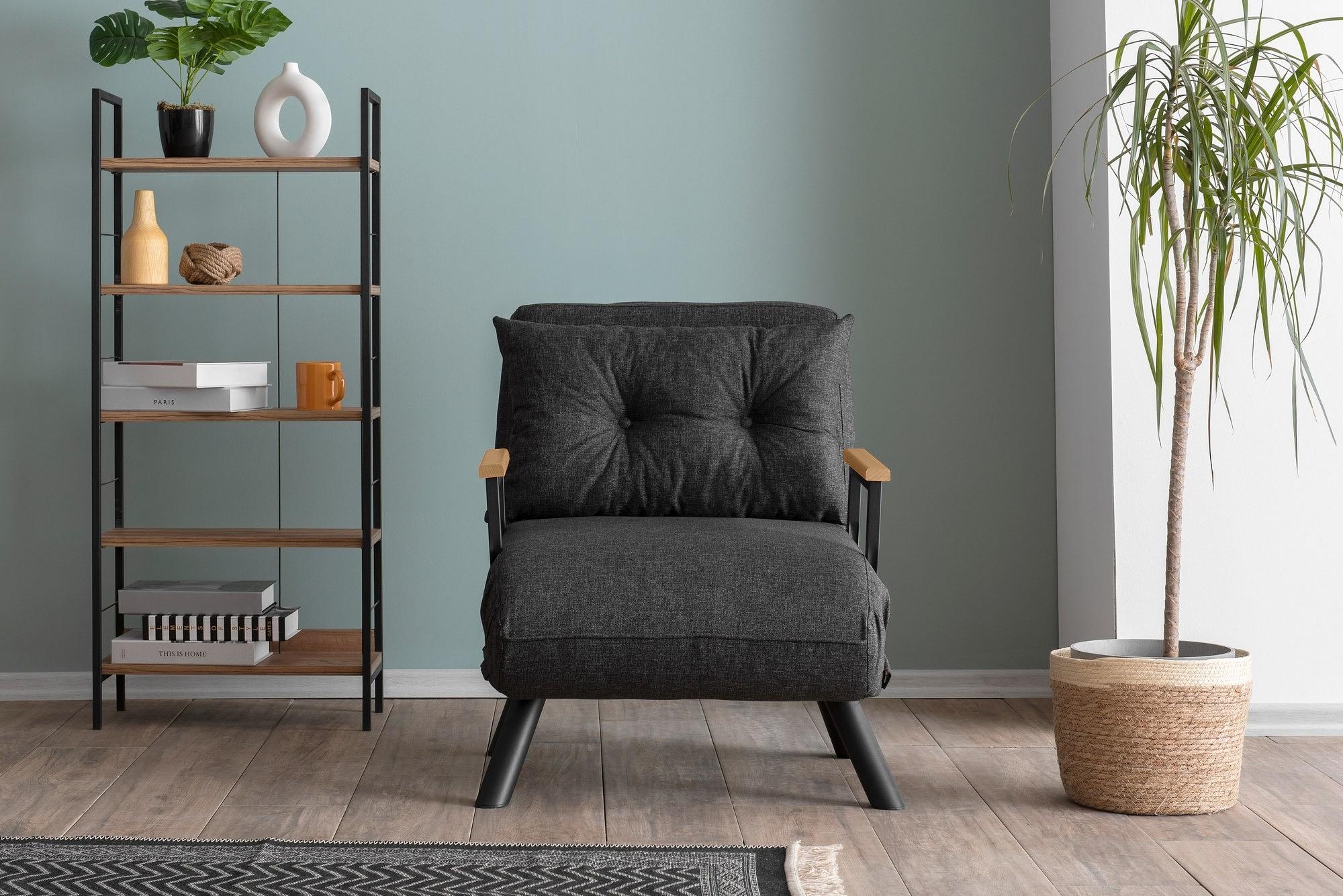 Sando Sleeper Armchair Dark Grey 0