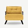 Sando Sleeper Armchair Mustard Yellow 1