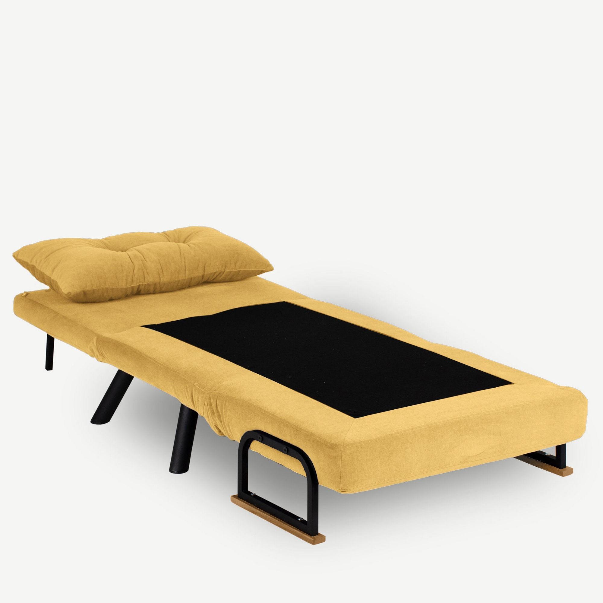 Sando Sleeper Armchair Mustard Yellow 3