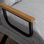 Sando Sleeper Armchair Bouclé Grey 4