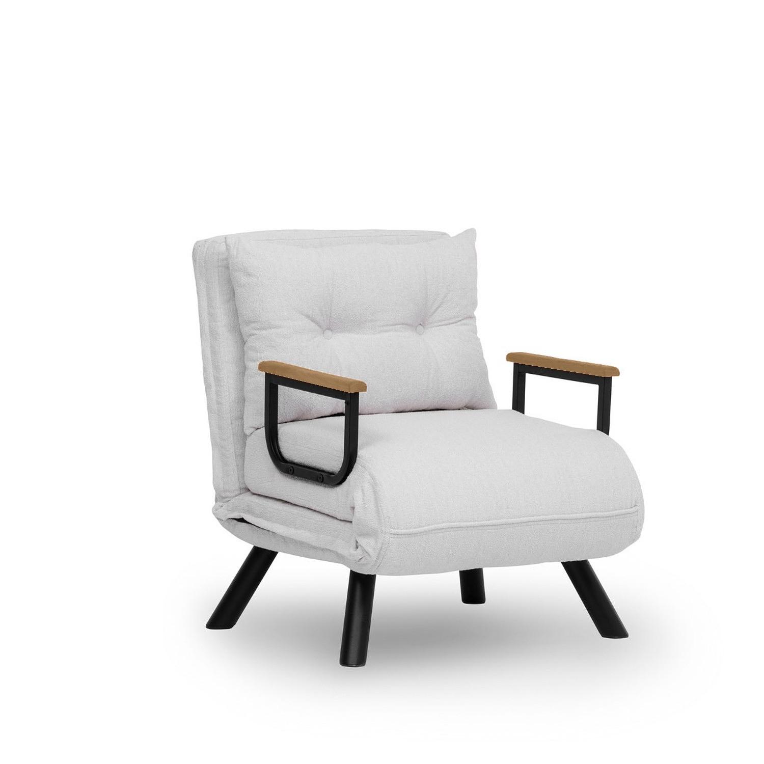 Sando Sleeper Armchair Bouclé White 7