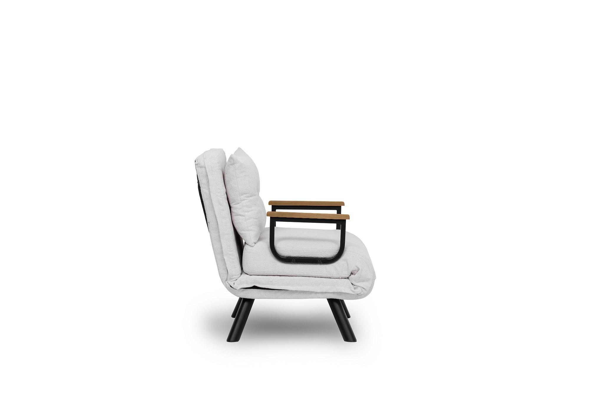 Sando Sleeper Armchair Bouclé White 8
